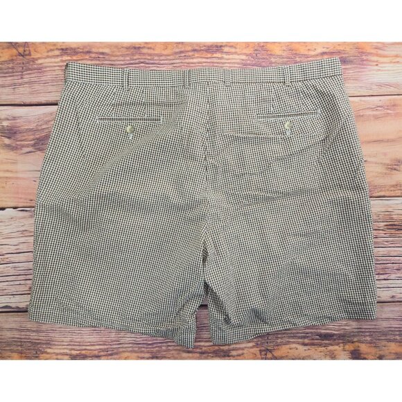Peter Millar Mens Brown Check Shorts Size 44 - Picture 2 of 5